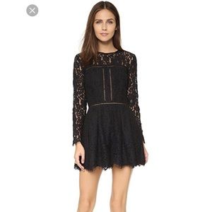 Cynthia Rowley Long Sleeve Lace Romper